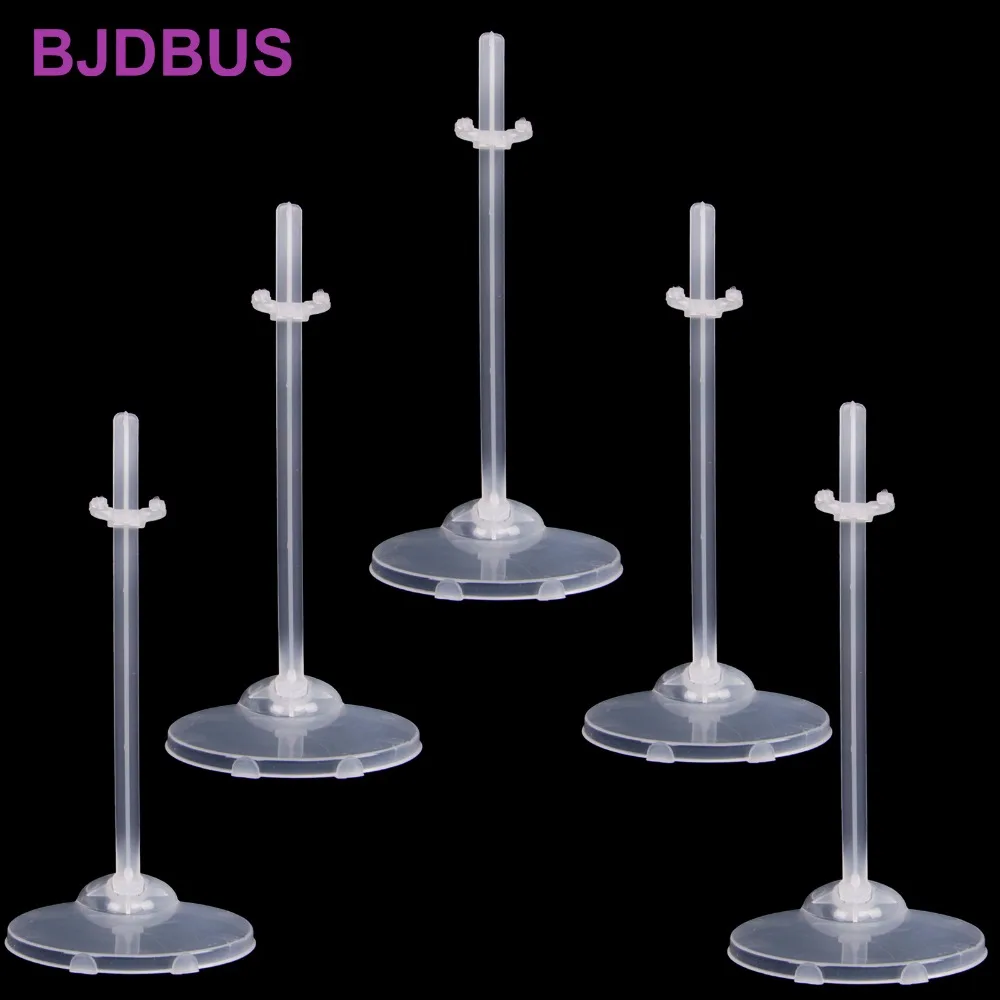 5 Pcs Translucence Doll Stands Figure Display Holder High Quality Toy Model Accessories for Barbie Doll 1/6 30cm Baby Kids Toys