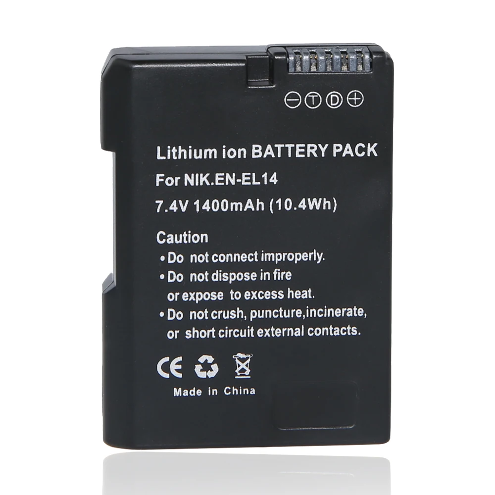 Fullcod EN-EL14 EL14 EN-EL14a Camera Battery For Nikon D5200 5100/3100/3200 P7100 ENEL14 ,EN EL14 For Nikon