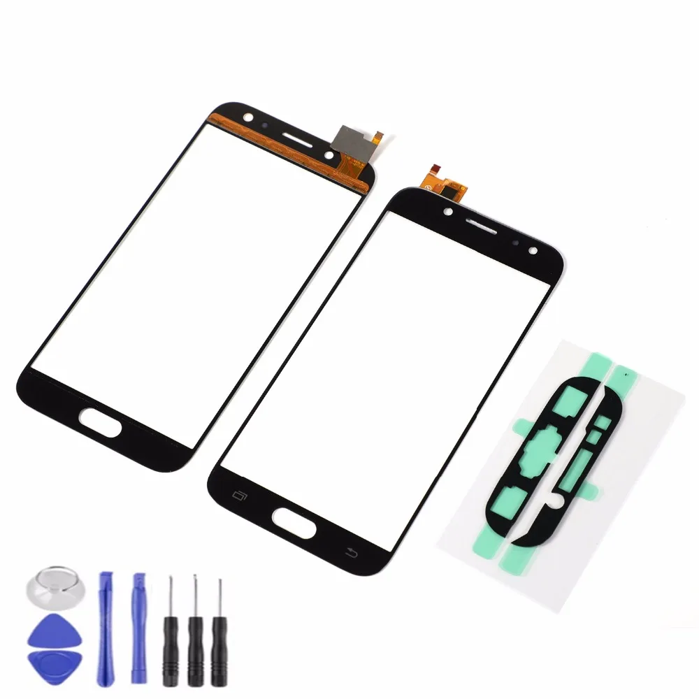 For Samsung Galaxy J5 2017 J5 Pro J530 J7 Pro J730 LCD Display Front Outer Glass Panel Touch Screen Sensor+Adhesive+Tools Parts