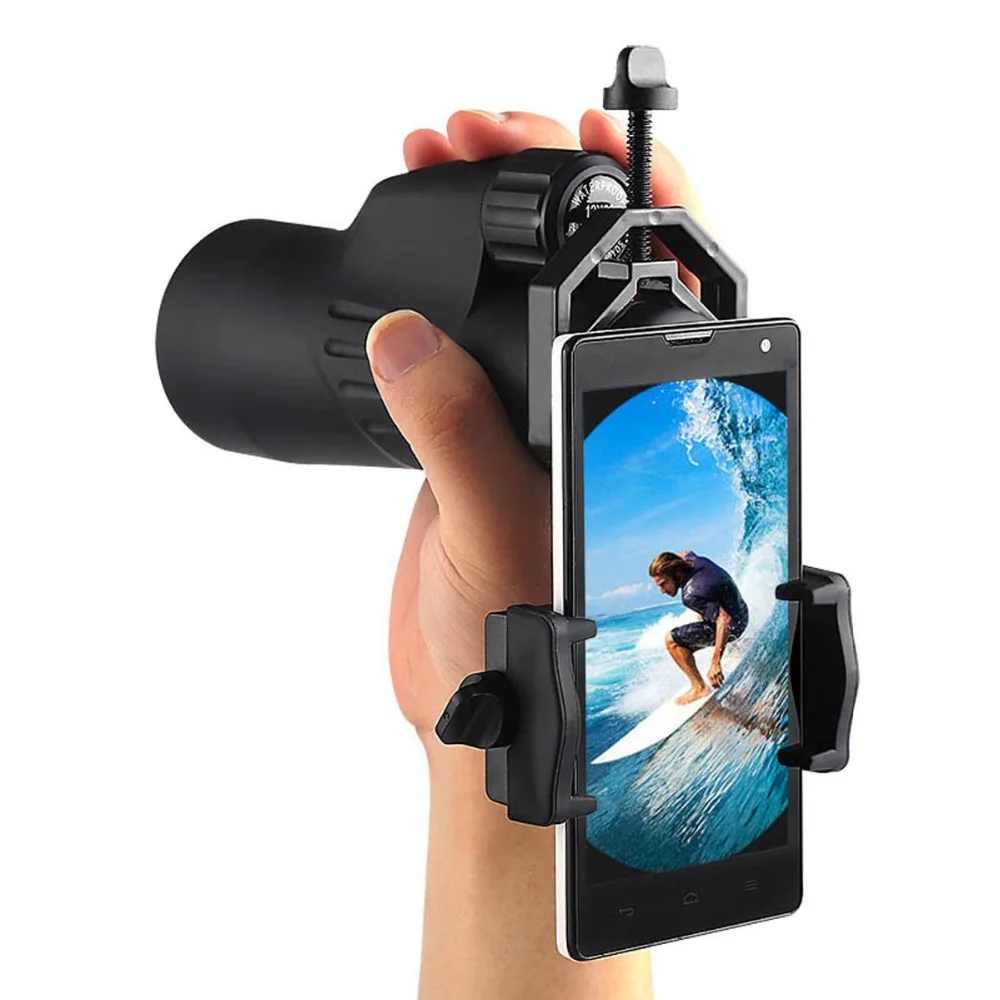 EYESKEY CM-4 Universal Cell Phone Adapter Bracket Mount- Compatible with Binocular Monocular Spotting Scope Telescope