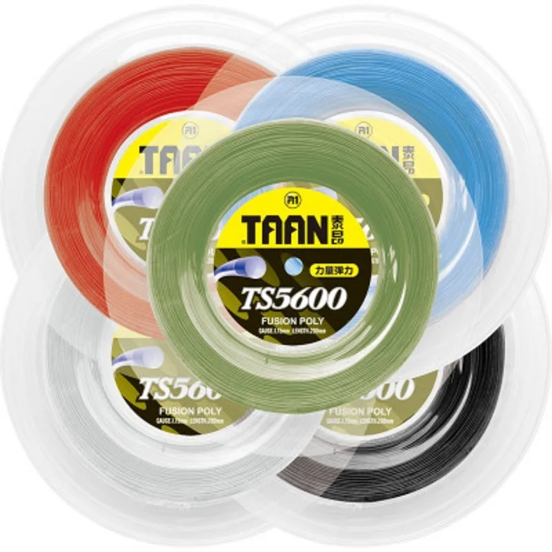 

1 Reel TAAN TS5600Tennis String 1.15mm Round Polyester String Durable Tennis Training String 200m 50-55 Pounds