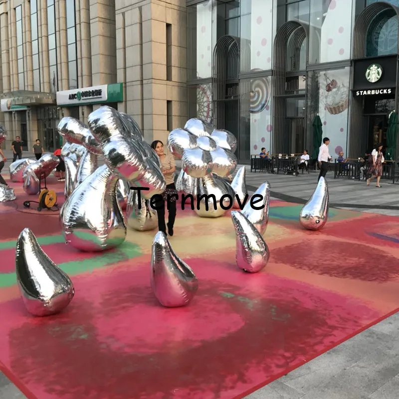 

party decorate flower replica inflatable flower for advertising promotion exhibition mirror flower models inflatable article