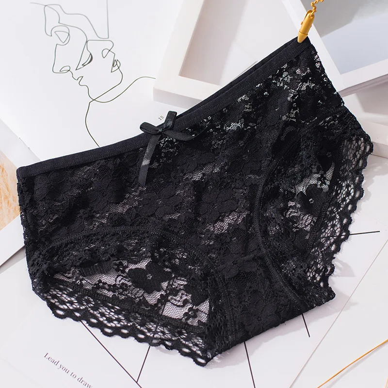 New 5pcs/lot Underwear Women Panties Lace Briefs Girls Sexy Lingeries Cueca Calcinhas Ropa Interior Femenina Shorts Underpants