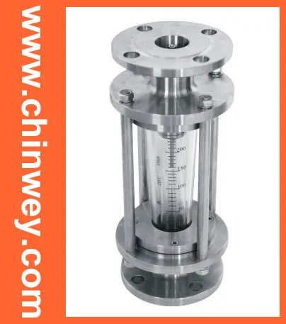 DN80 LZB stainless steel glass rotameter, nitric acid corrosion resistant  flow meter  for liquid and gas.