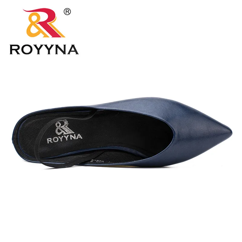 ROYYNA New Elegant Style Women Pumps Pointed Toe Women Shoes Square Heels Women Dress shoes Comfortable Light Fast Free Shipping