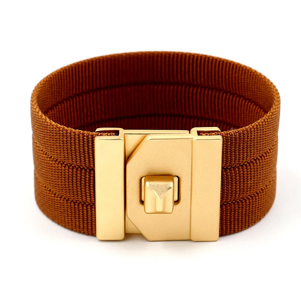 TOTABC New Color Ribbon Wide Female Bracelets & Bangles  Genuine Leather Bracelets For Women Christmas Jewelry Gifts
