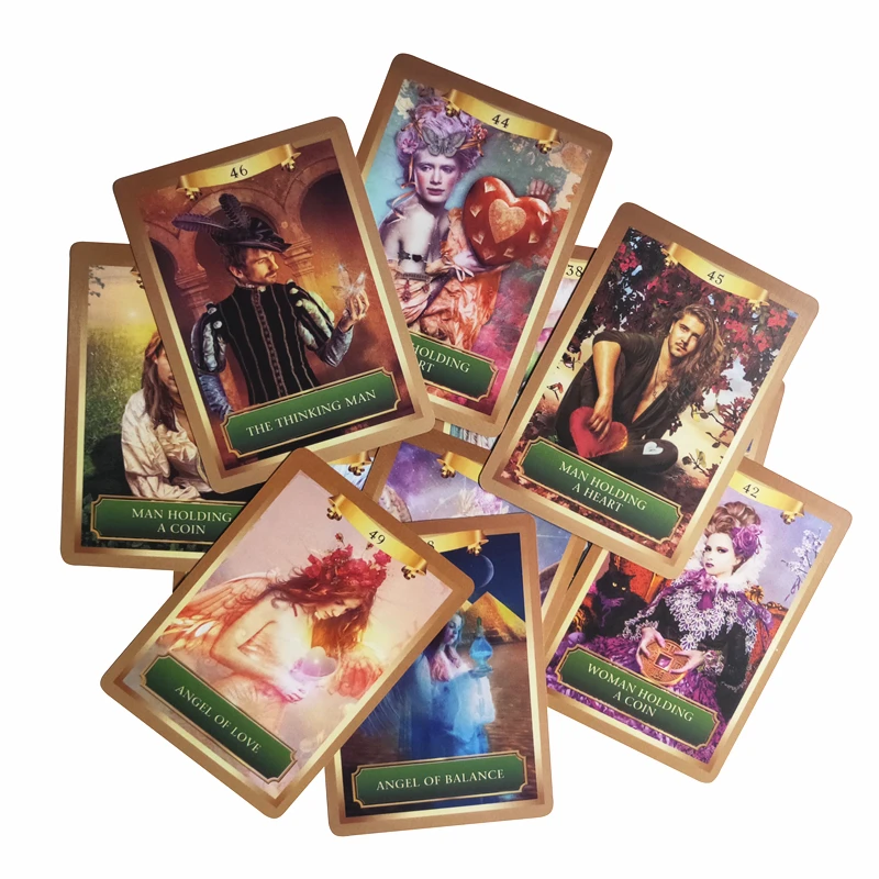 mysterious energy power oracle cards deck 53 cards, English tarot cards guidance -divination fortune for women board game