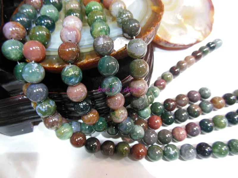 Free Shipping 140pcs/Lot 8MM Round Indian Waterweeds Stone stone Beads,Loose stone Beads,Fit Bracelet & DIY ,RSB-378