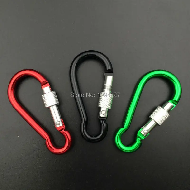 Hot sale 5pcs/lot Outdoor keychain hang buckle hook backpack gourd shape mountaineering buckle quickdraw climbing carabiner