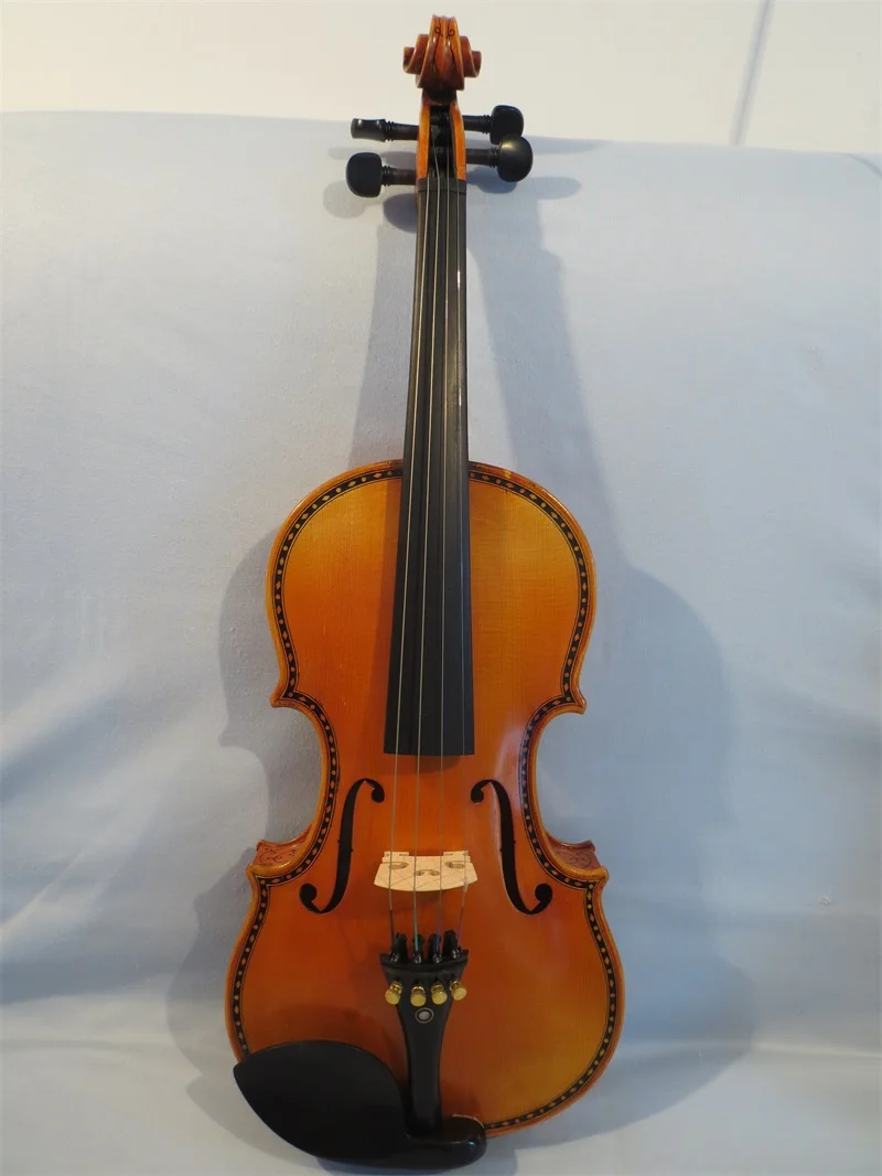 Strad style SONG Brand maestro violin 4/4,inlay /carved back and rib #14177