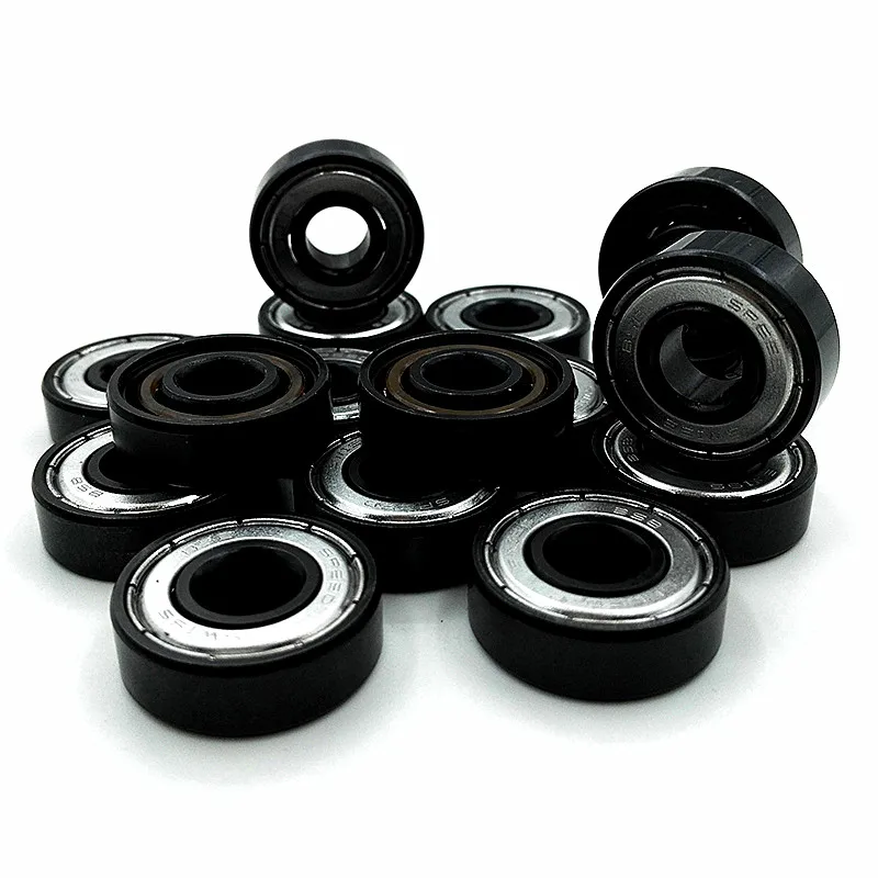 16pc bsb schweizer lager si3n4 schwarz keramik 6 kugelschuhe skateboard lager 608z longboard lager roller rollschuh lager
