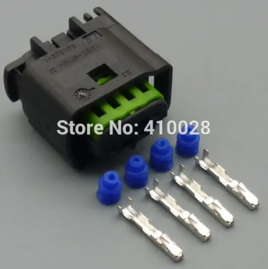 shhworldsea 5/30/100sets 0.6mm 4pin Car waterproof connectors for oxygen sensor plug-in connector terminal 1-967640-1