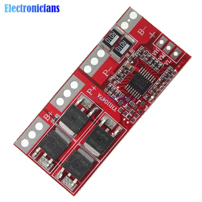 4S 15A Li-ion Lithium Battery Protecting Module 4S BMS 18650 Charger Protection Board 14.4V 14.8V 16.8V 50*22*4mm