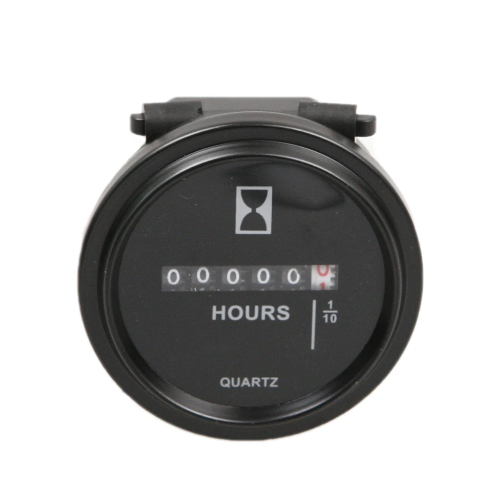 1PC 6V-80V/ 12V-36V/ 10V-80V Hour Meter Boat Engine Car Trucks Mechanical Hourmeter Counter Timer/Digit Hour Meter Gauge