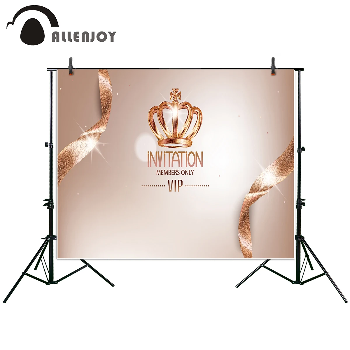 

Allenjoy photography backdrop Golden luxury crown VIP custom distinguished background newborn original design for photo studio