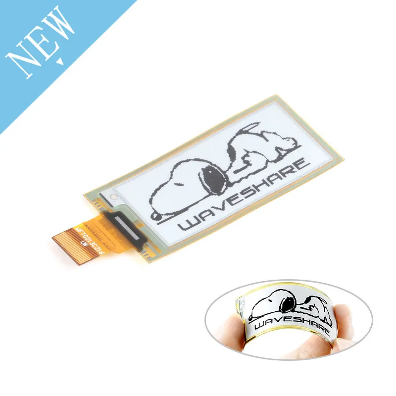 Waveshare 212x104 2.13 بوصة مرنة E-الحبر الخام عرض الأسود/الأبيض ثنائي اللون e-ورقة لوحة SPI واجهة ل التوت بي