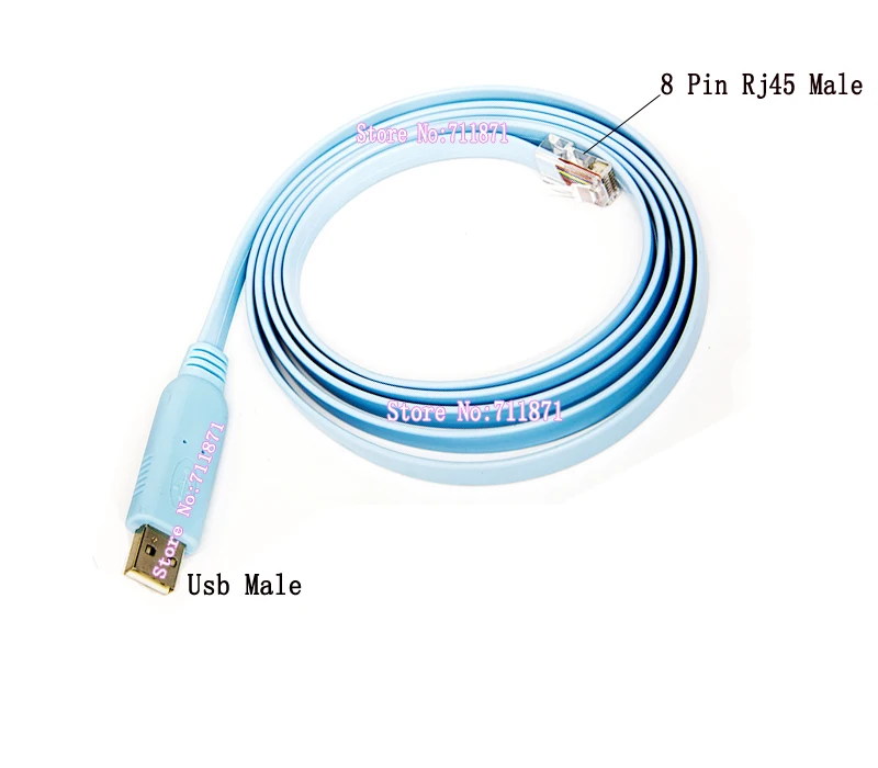 Network Switch Router USB Rj45 Console Cable USB Male to Rj45 Male Router Switch Configure Line Cable Usb to Rj45 Debug line