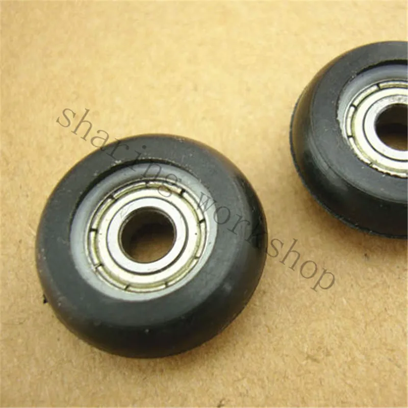 SWMAKER 5 * 22 * 8mm plastic bag pulley small wheels flexible pulley with bearing 625zz plastic pulley Round type pulley