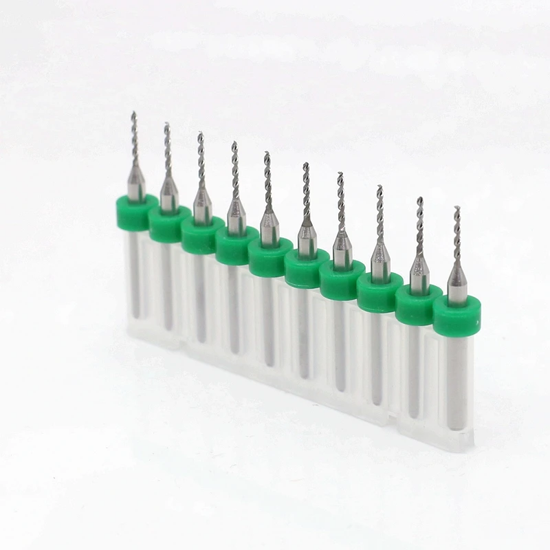1.1mm 1.15mm 10pcs/set Carbide Dremel PCB Drill Bits Set Tungsten carbide CNC router wood carving tool