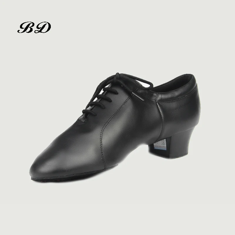 BD Latin Dance Shoes Sneakers MEN SHOES Profession Ballroom Shoe Modern Soft Cowhide Genuine Leather Wearable Sole Sweat Inside