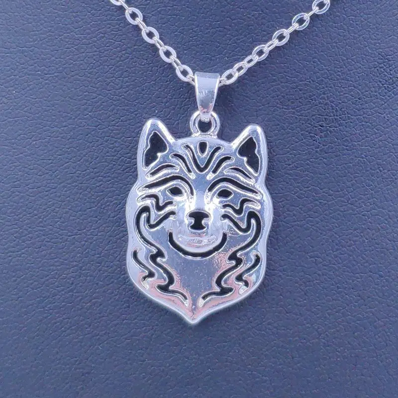 New Cute Shiba inu Necklace Dog Animal Pendant Gold Silver Plated Jewelry For Women Female Girls Kids Ladies AKC N118