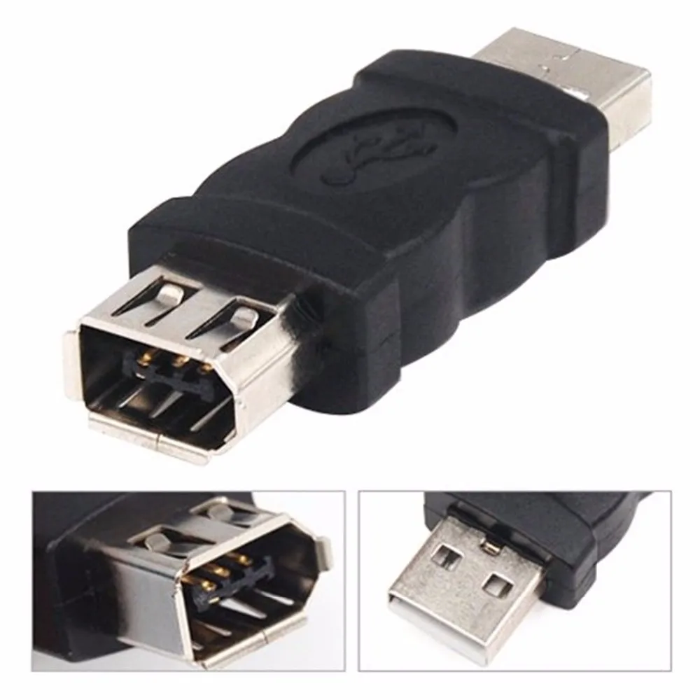 Firewire Ieee 1394 6 Pin Female Naar Usb Type A Male Adapter Adapter