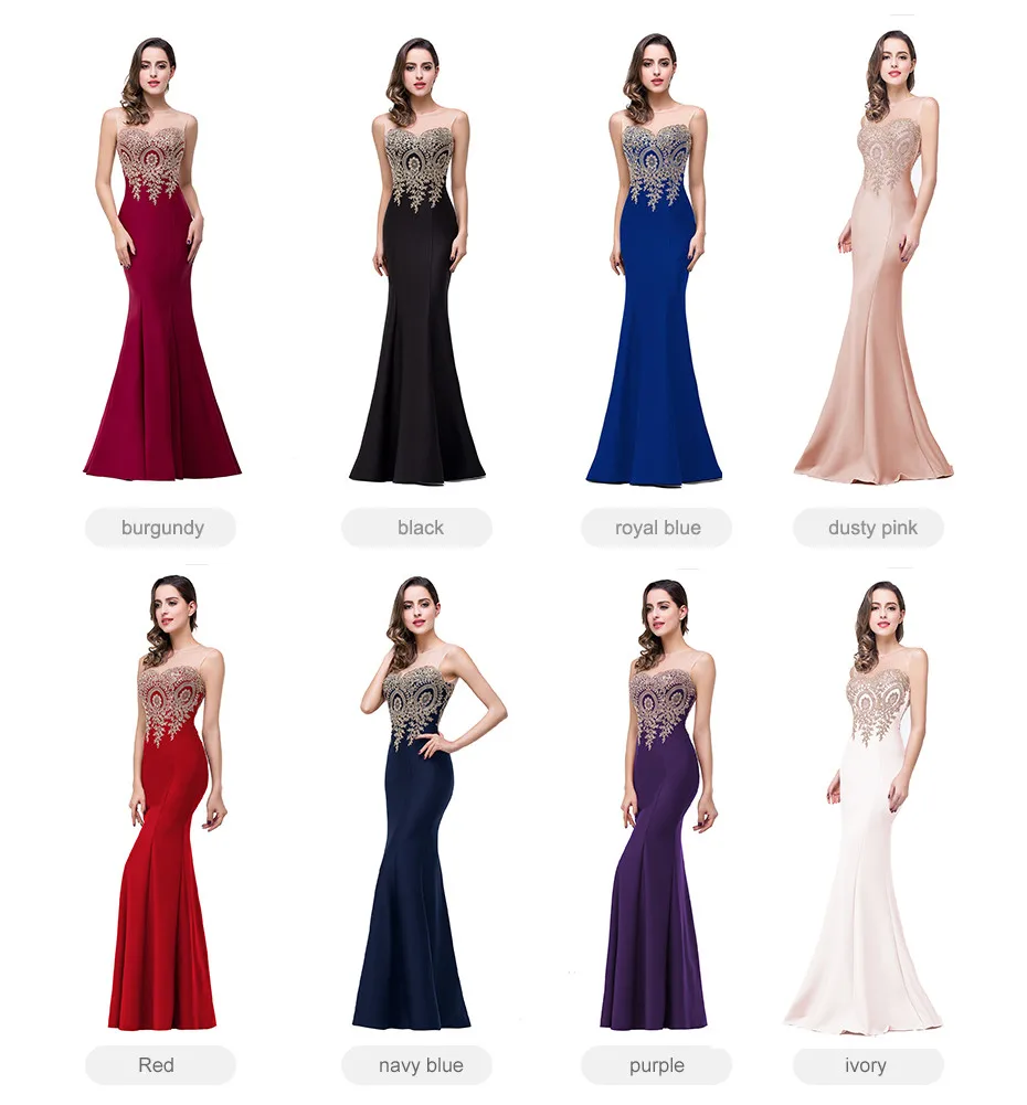 Robe de Soiree Longue Sexy Backless Mermaid Lace Evening Dresses for Women Long Cheap Appliques Evening Gowns Vestido de Festa