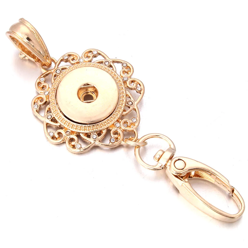 Hot Sales 17 Style Xinnver Snap Key Chain For Keyring Women Metal Keychain Bag Pendant Fit 18/20mm Button Snap Jewelry ZF000