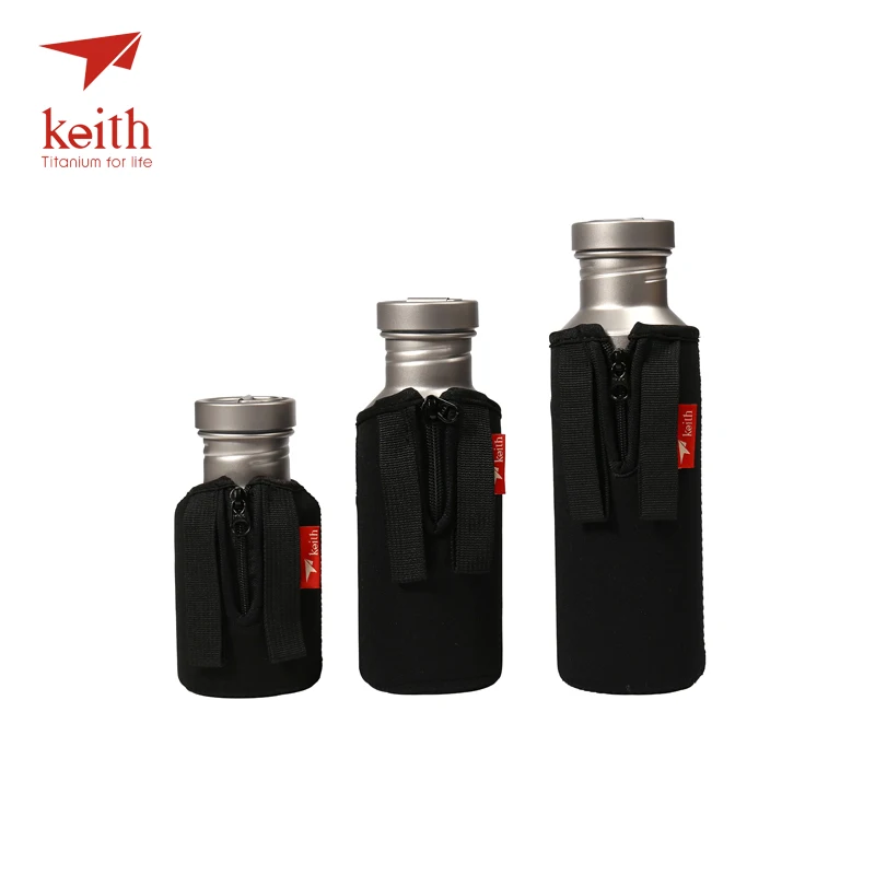 

Keith Outdoor Titanium Water Kettles With Titanium Lids Drinkware Camping Ultralight Travel Water Bottles 400ml 550ml 700ml