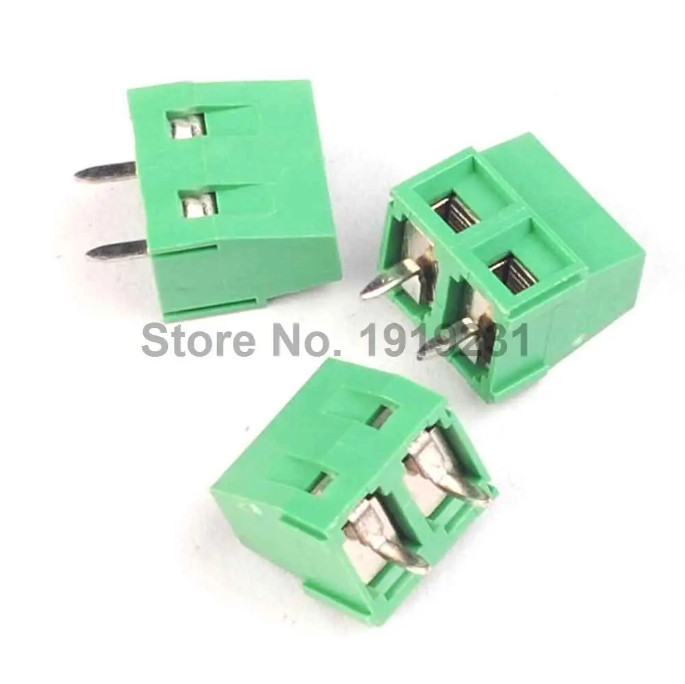 10PCS  KF127-2P 5.08M 2Pins PCB Screw Terminal Block Connectors