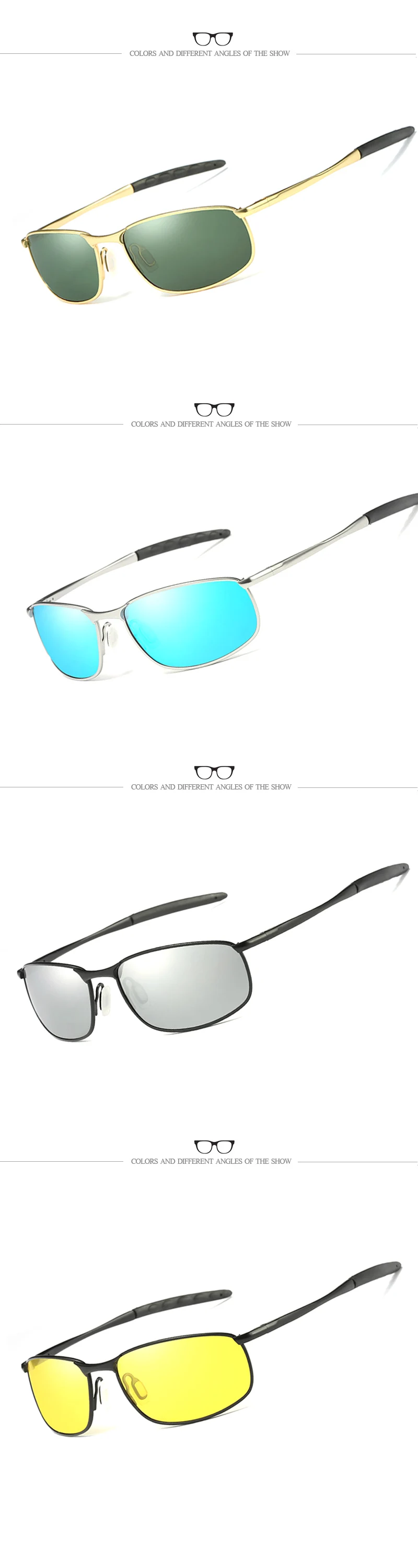 CoolPandas 2026 Polarisierte Sonnenbrille für Herren, Markendesigner-Sonnenbrille mit Kleinen Gläsern, Herren-Fahrerbrille, UV400-Schutz – Detail 8