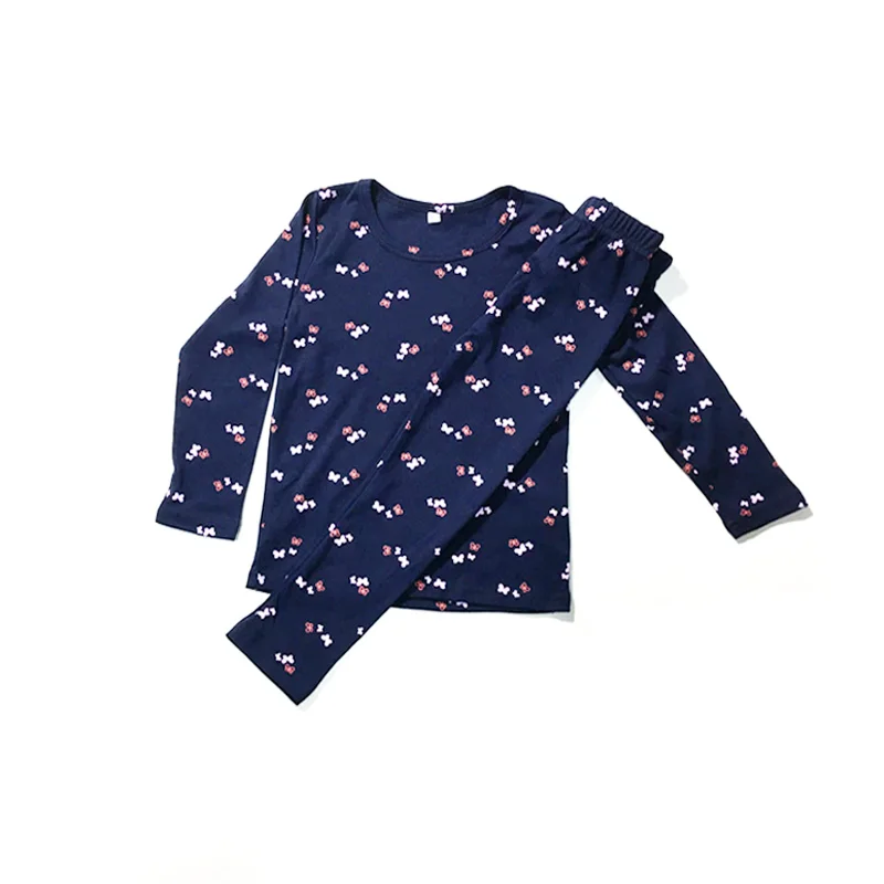 Ensemble de sous-vêtements longs en coton thermique pour enfants, caleçons longs pour enfants, couleurs bonbon, bébés garçons, filles, 3-9 ans