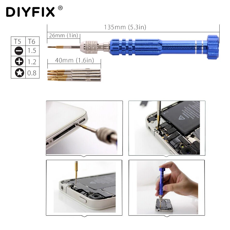 DIYFIX 20 in 1 Repair Tools Kit Smartphone LCD Screen Opening Pliers Metal Pry Spudger Set for Mobile Phone Tablet Laptop PC
