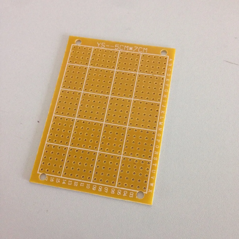 10 Pcs FR-4 Enkelzijdige Diy Prototype Pcb Broodplank 5 Cm X 7 Cm Gratis Verzending