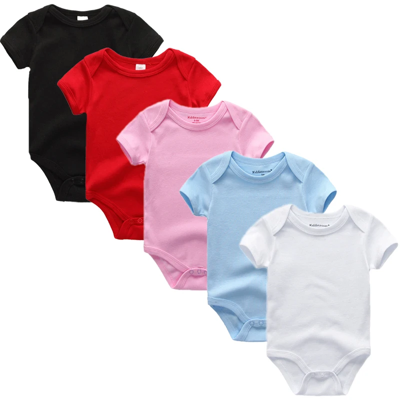 

3/5pcs/lot Baby Bodysuits For Unisex Clothing With Brand Cartoon Boy girls body short Sleeve Jumpsuits Infantil Bebe Clothes