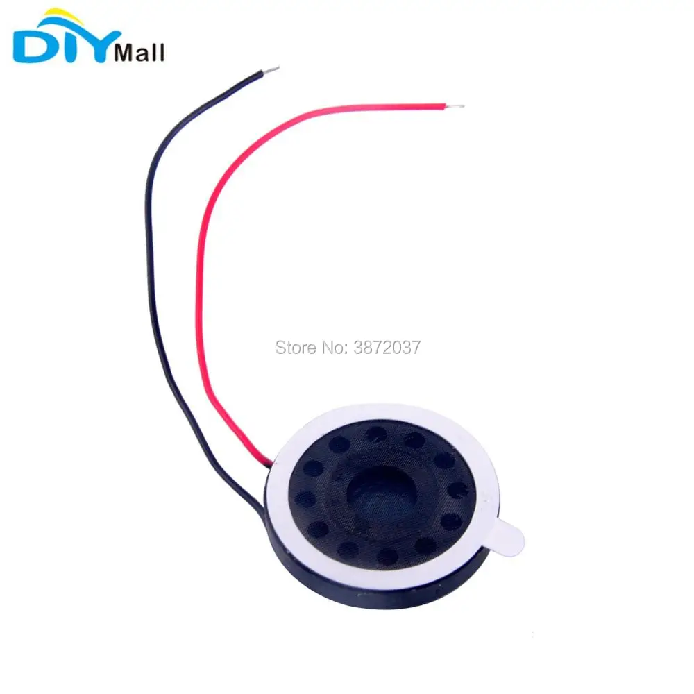 10 قطعة/الوحدة جولة 8Ohm 1W 20 مللي متر Auido رئيس ستيريو مكبر الصوت البسيطة مكبر الصوت