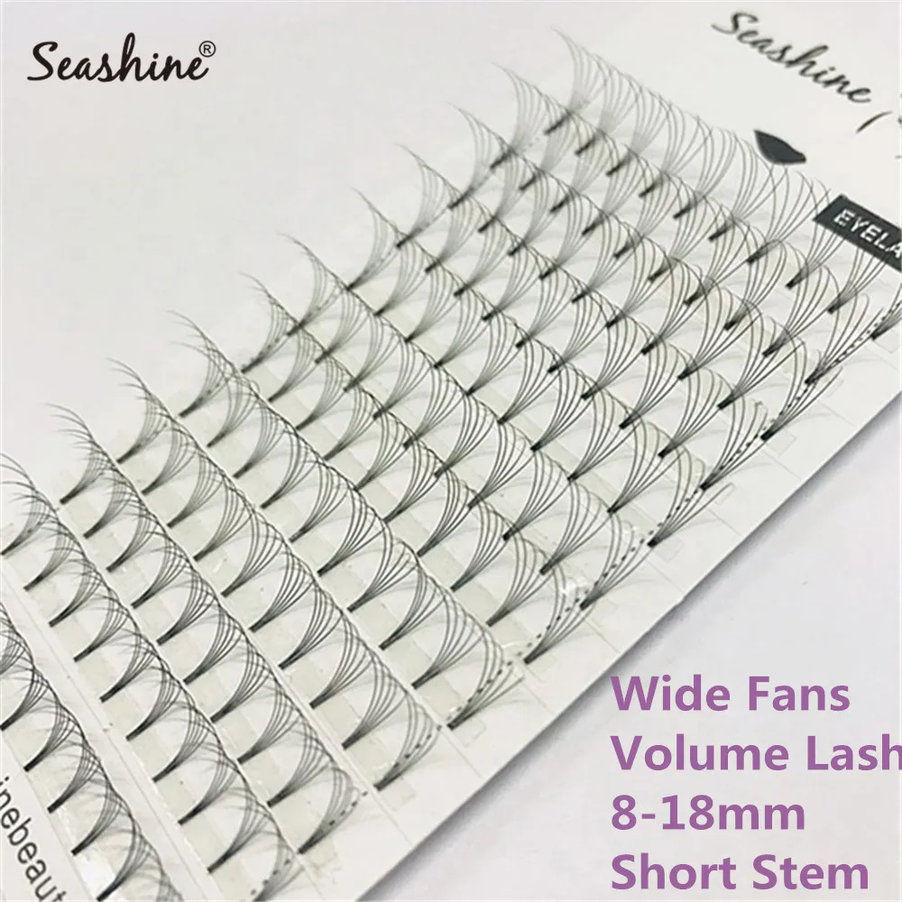 Premade Volume Fans 3D-6D Eyelash Extension 8-18mm Russian Volume Lsah Premade Fans Mink Eyelashes Extension 12 Rows Short Stem