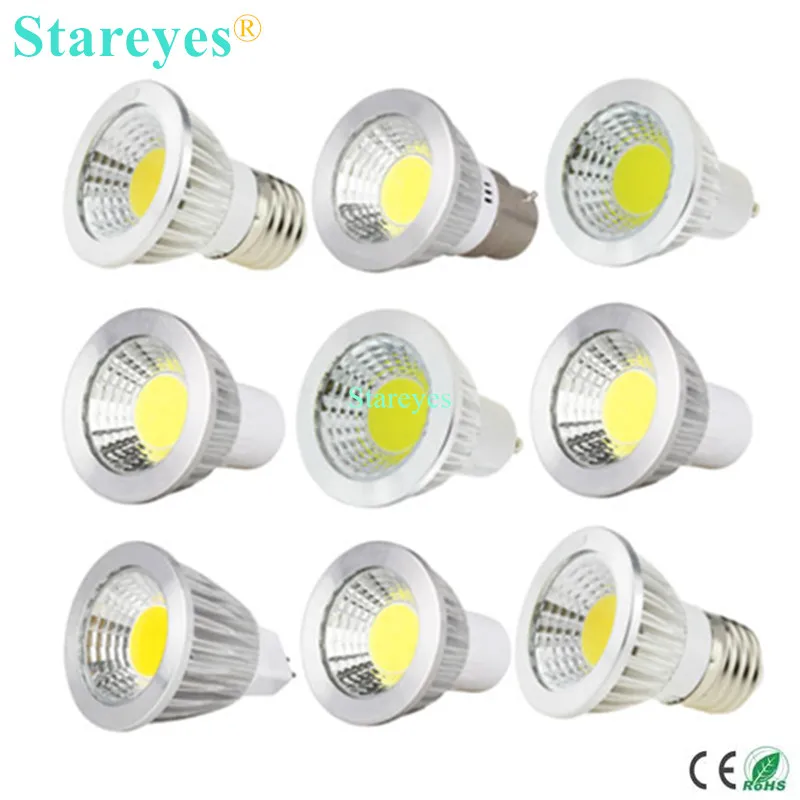 1 piece Dimmable 3W 5W GU10 E27 B22 E14 GU5.3 MR16 LED COB Spotlight led downlight Bulb droplight light lamp Light lighting