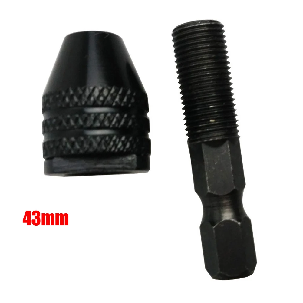 Mini 0.3-3.2mm Hexagonal Drill Adapter Converter 1/4'' Keyless Drill Bit Chuck For Rotary Tools With Rod