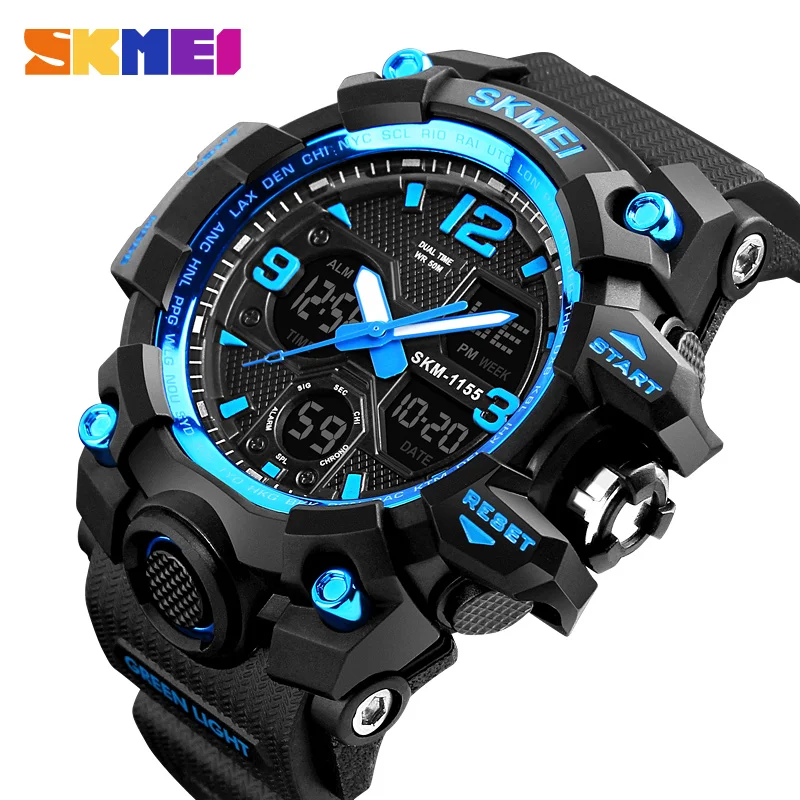 Men Watches Military Sports Watch Men Top Brand Luxury SKMEI Men\'s Quartz Digital Casual Outdoor 50M Waterproof Wrist Watch