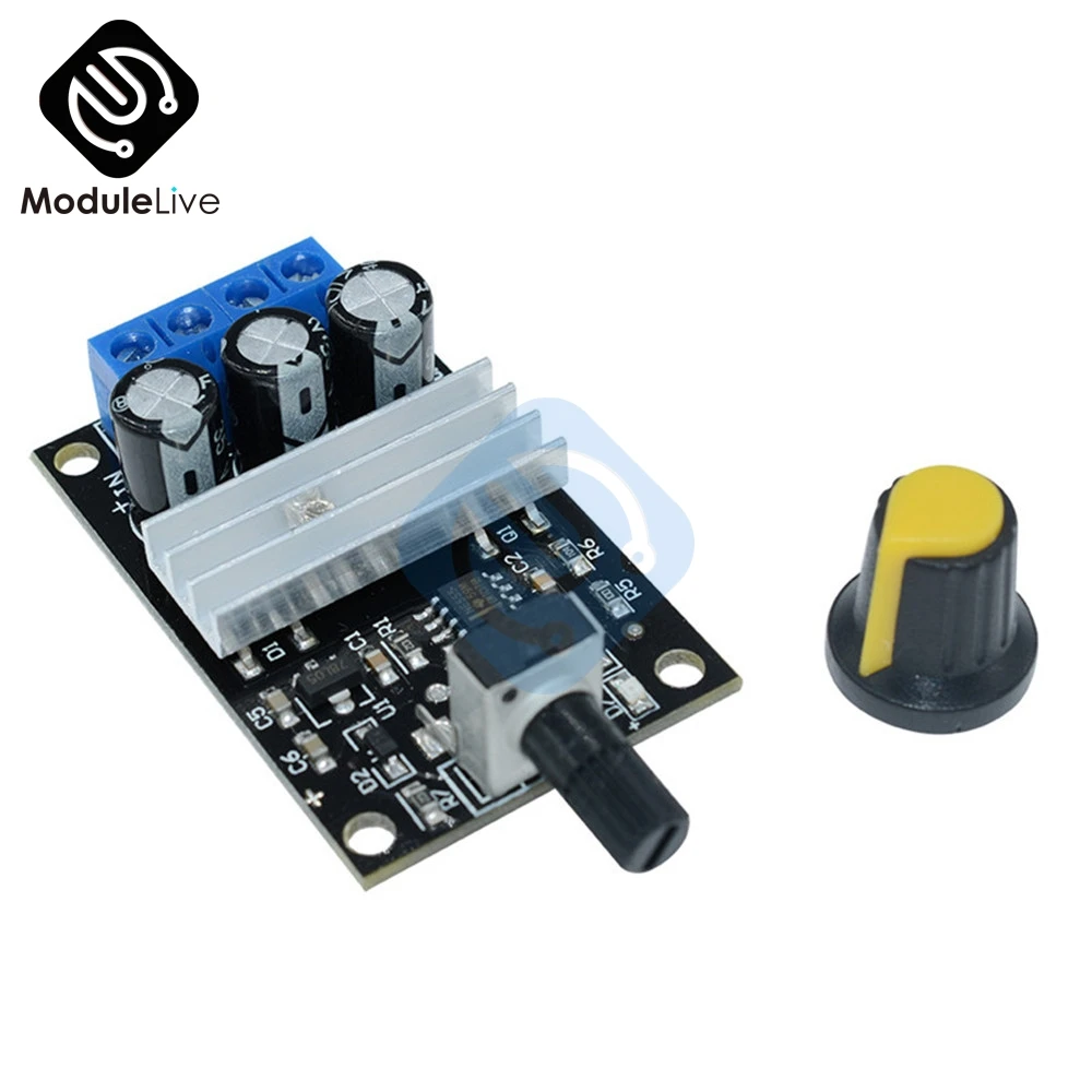 DC 6V 12V 24V 28V DC 3A 80W PWM Motor Speed Controller Modul Regler Einstellbar variable Speed Control Potentiometer Schalter