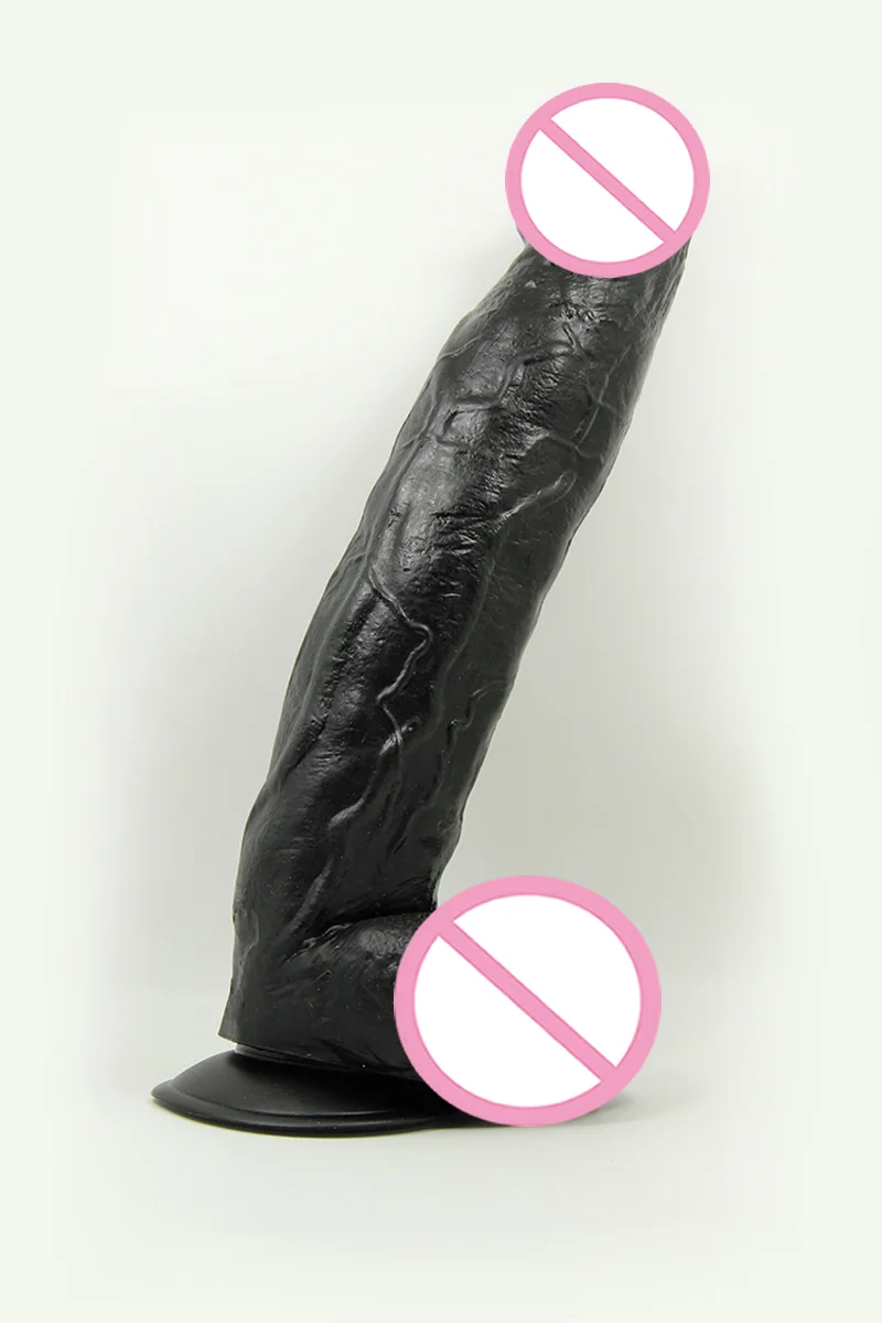 Sex Products Huge Black Dildo 31*6cm Shopping Extreme Big Realistic Sturdy Suction Cup Penis Dong for Women Sex Toys