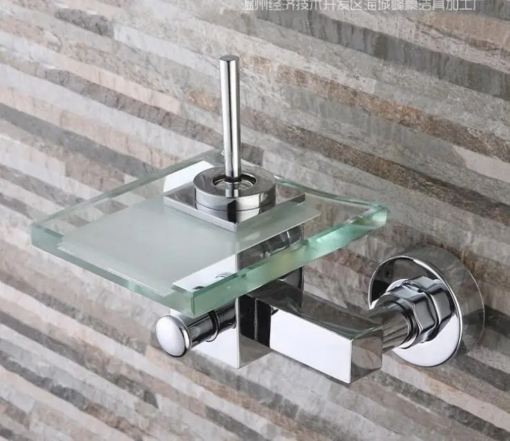 

wall mounted waterfalll glass bathtub faucet, shower faucet