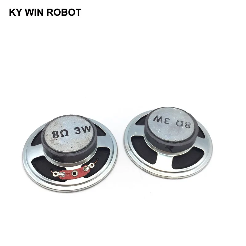 2pcs/lot New Magnetic Paper Cap Cone speaker 8 ohms 3 watt 3W 8R speaker Diameter 57MM 5.7CM thickness 17MM