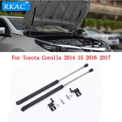 For Toyota Corolla 2014 15 2016 2017 Stainless Black Engine Cover Supporting Rod Hydraulic Hood Support Poles Gas Springs