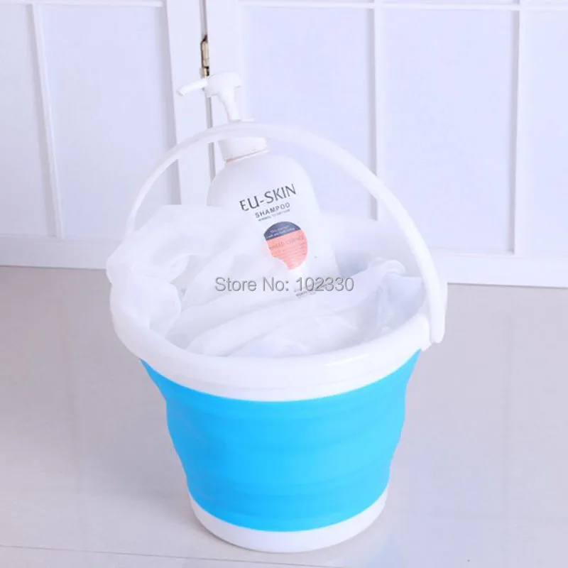 

3L-10L Portable Folding Bucket Outdoor Thick Fishing Supplies Folding Bucket for Fishing Promotion Camping Car Wash