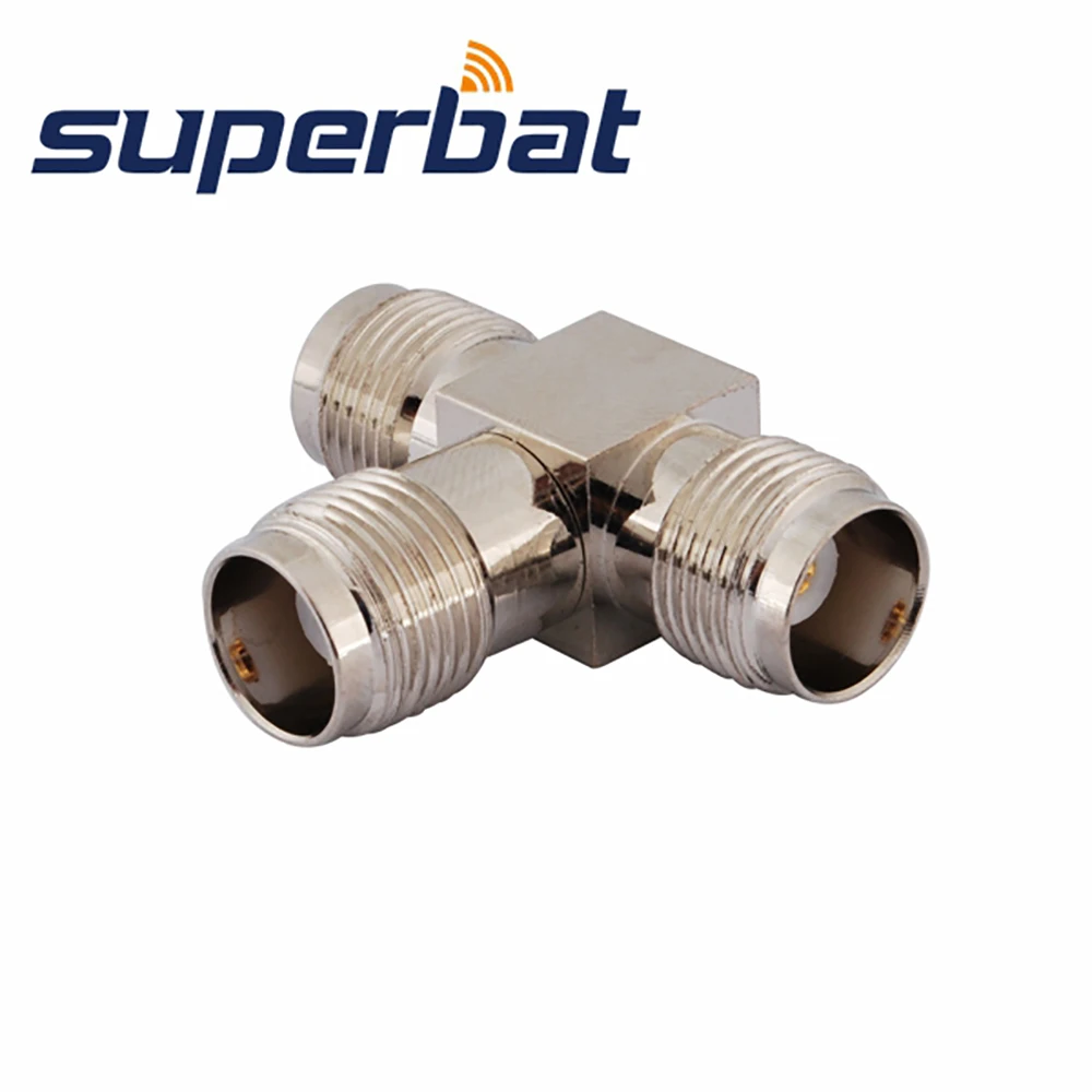 Superbat TNC Adapter TNC Jack to Female to Jack "T" Type RF Coaxial Connector