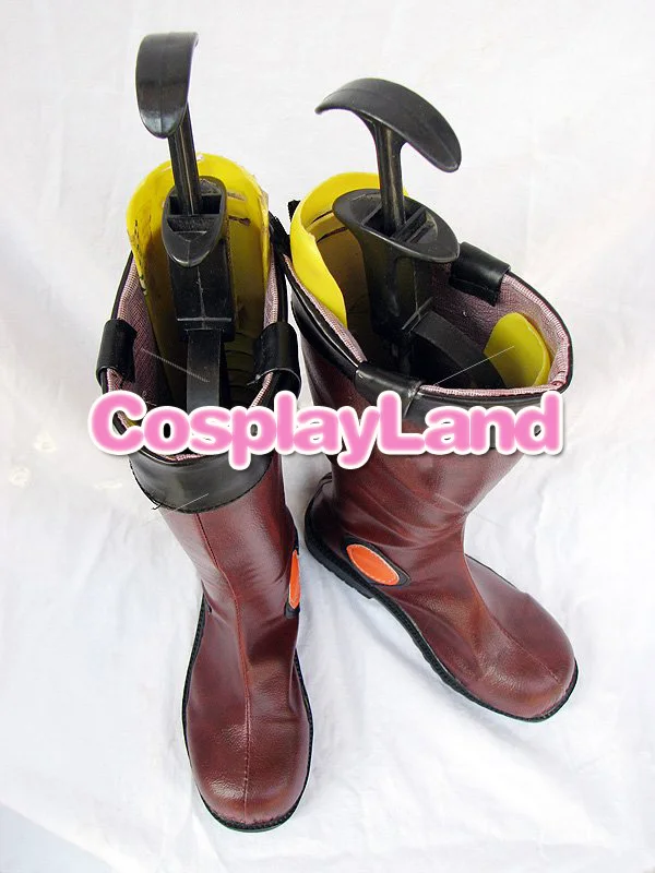 يو غي أوه! Yuse i Fudo براون تأثيري أحذية أحذية أنيمي تأثيري أحذية مخصصة حذاء رجالي