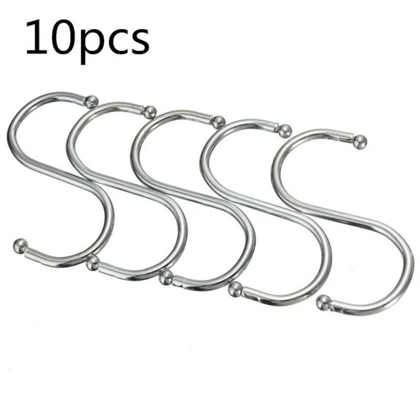 Stainless Steel S Hook Kitchen Hook, Hanger Rack, Butcher Meat Dryer Hanging Pot, Pan Rail, 10Pcs