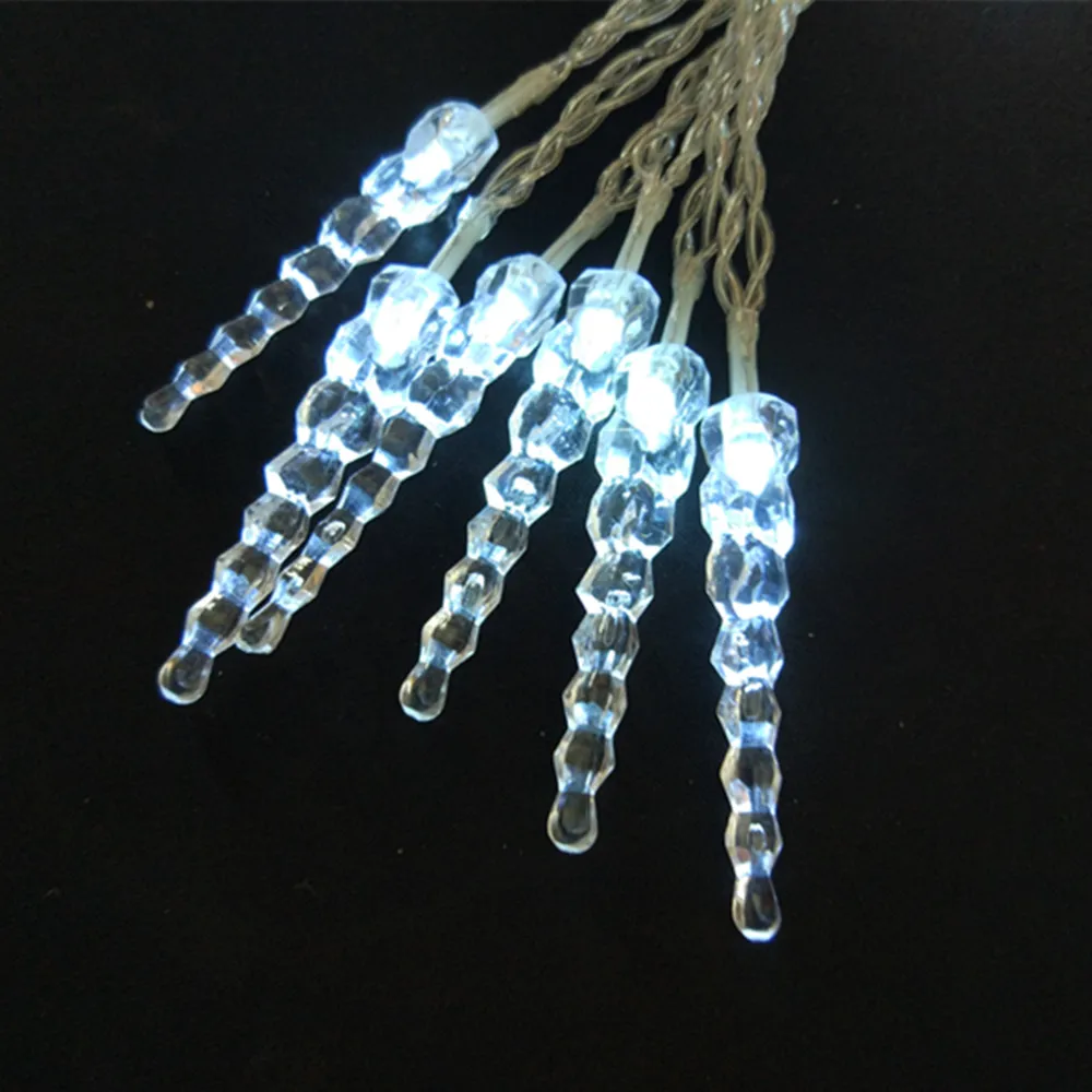 Yiyang iluminação do feriado 3m 30leds colorido icicle fada led luzes da corda guirlanda decoração ao ar livre natal luzes de inverno